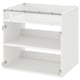 Pilihan: ENHET Kabinet dasar untuk hob, putih, 80x60x75 cm