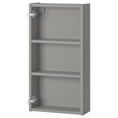 ENHET Kabinet dinding dengan 2 para-para, kelabu, 40x15x75 cm