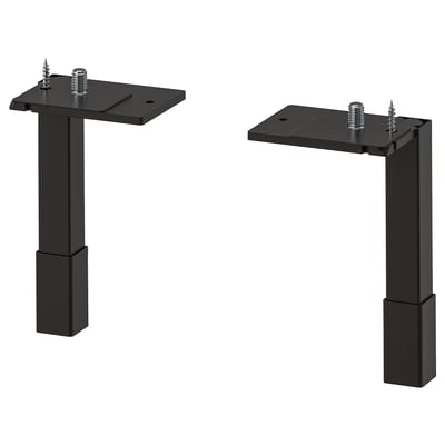 ENHET Kaki untuk kabinet, antrasit, 12.5 cm