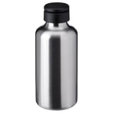 ENKELSPÅRIG Botol air, keluli tahan karat/hitam, 0.7 l