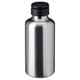 ENKELSPÅRIG Botol air, keluli tahan karat/hitam, 0.7 l