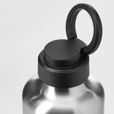 ENKELSPÅRIG Botol air, keluli tahan karat/hitam, 0.7 l
