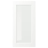 ENKÖPING Pintu kaca, putih kesan kayu, 40x80 cm