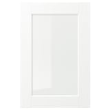 ENKÖPING Pintu kaca, putih kesan kayu, 40x60 cm