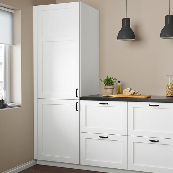 ENKÖPING Pintu, putih kesan kayu, 30x60 cm