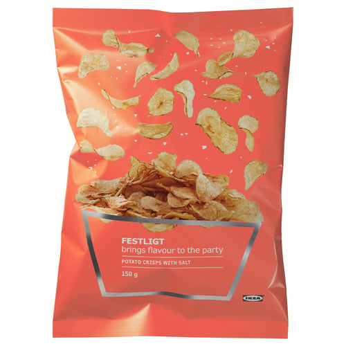 FESTLIGT Kerepek kentang, asin, 150 g