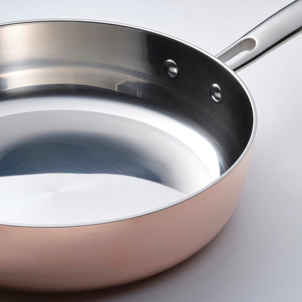 FINMAT Kuali sauté dengan penutup, kuprum/keluli tahan karat, 25 cm