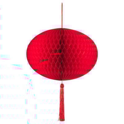 FÖSSTA Perhiasan, bulat/merah, 30 cm