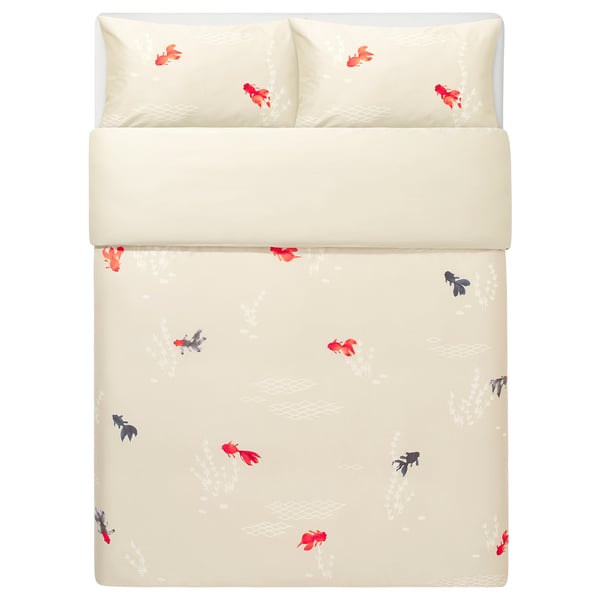 FÖSSTA Sarung duvet dan 2 sarung bantal