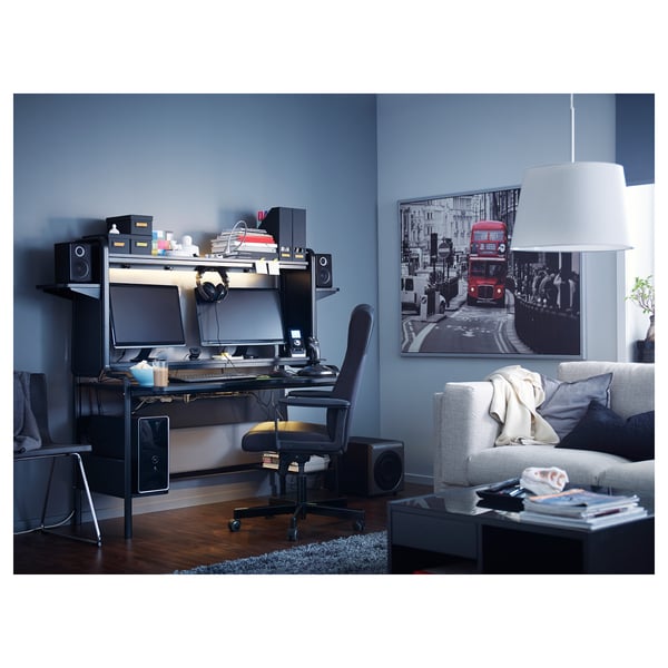 FREDDE Meja - hitam - IKEA