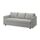 FRIHETEN Sofa katil 3 tempat duduk, Faringe kelabu muda