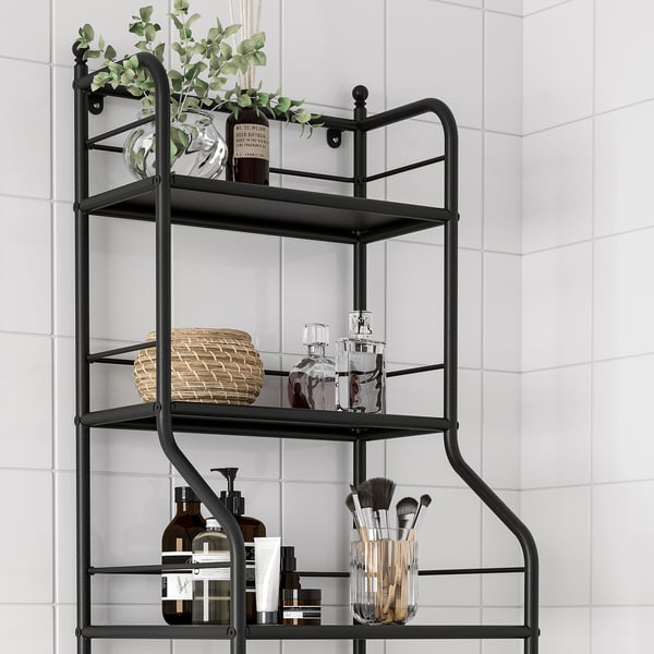 FRÖSJÖN Unit rak, hitam, 40x156 cm