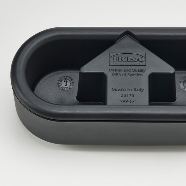 FRUKTPLOCKARE Berus lin, hitam/kelabu muda, 12x6x4 cm