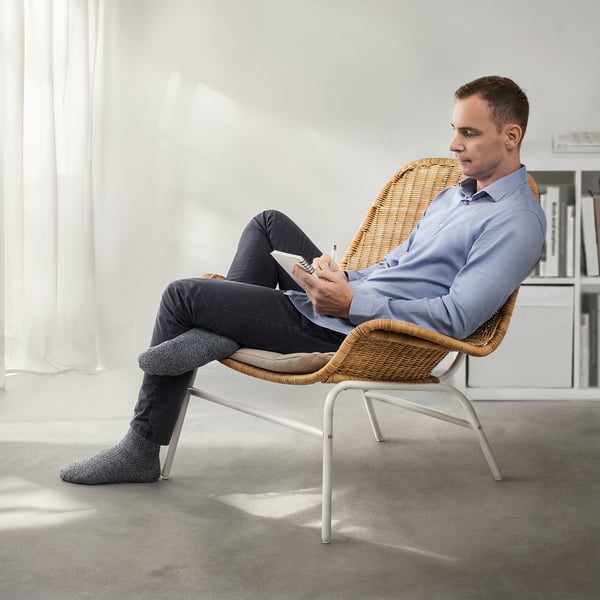 FRYKSÅS Kerusi berlengan, rotan