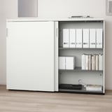 GALANT Kabinet dengan pintu gelangsar, putih, 160x120 cm