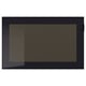 GLASSVIK Pintu kaca, hitam/kaca berkabut, 60x38 cm