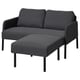 GLOSTAD Sofa 2 tpt ddk dgn chaise longue