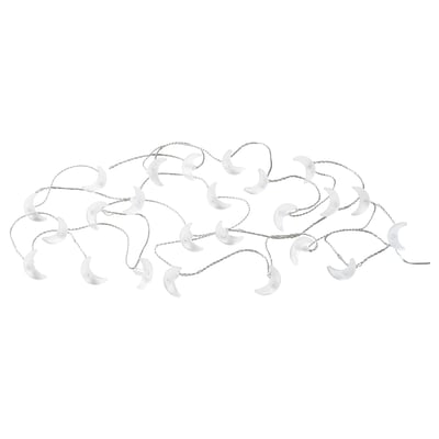 GOKVÄLLÅ Rantaian lampu LED bermentol 24, dalam/luar putih hangat