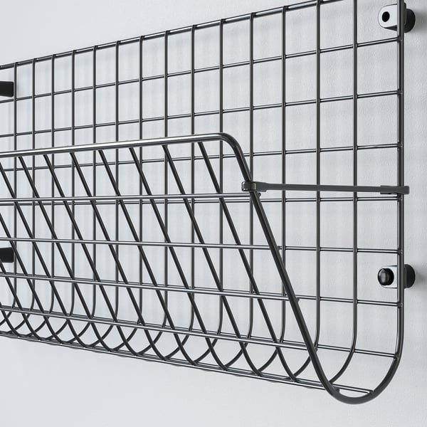 GREJIG Poket dinding, kelabu, 58x17x28 cm