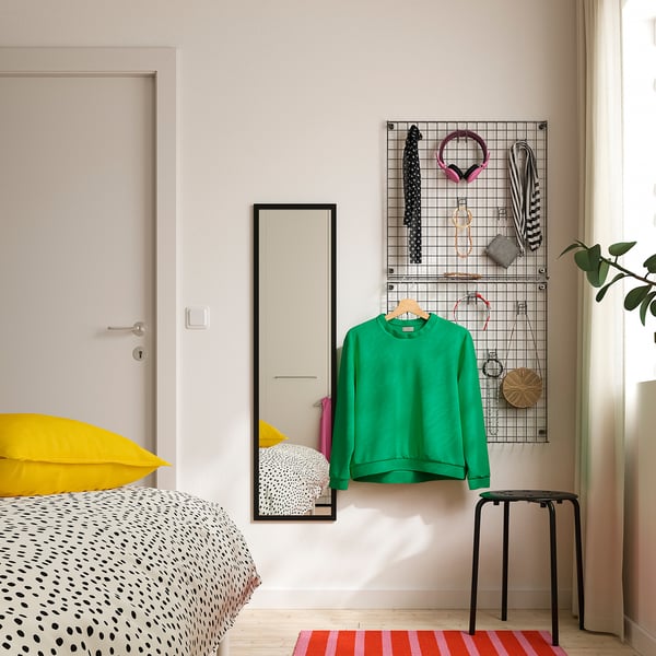 GREJIG Set 4 unit perabot bilik tidur, kelabu