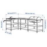GRILLSKÄR Unit sink dapur/bbq arang, luar