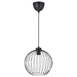 GRINDFALLET Lampu pendan, hitam, 30 cm