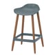 Pilihan: GRÖNSTA Bangku bar, ketinggian kaunter kelabu-biru firus/dalam/luar, 64 cm