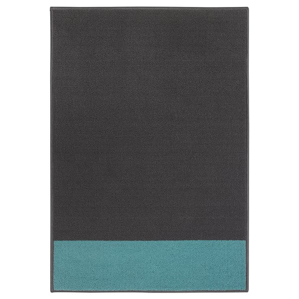 HALSTED Alas kaki, kelabu/biru, 70x100 cm