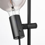 HÅRSLINGA Lampu lantai, hitam