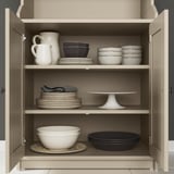 HAUGA Kabinet 2 pintu, kuning air, 70x116 cm