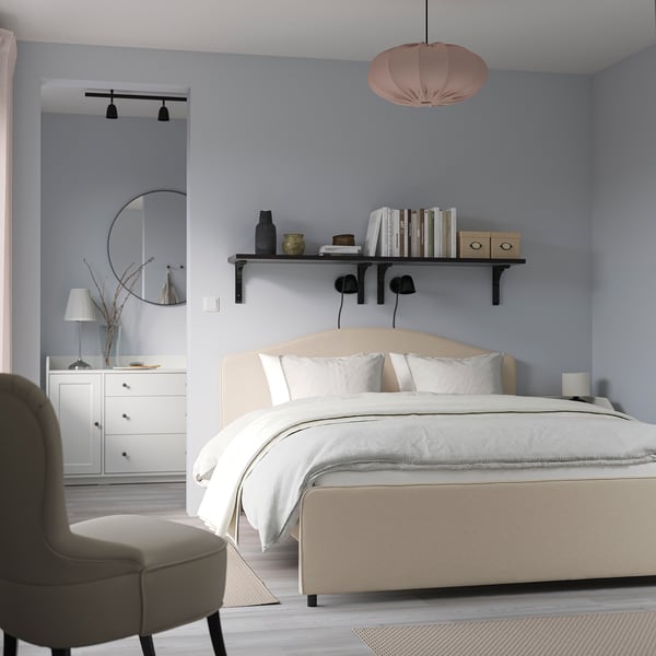HAUGA Rangka katil upholsteri