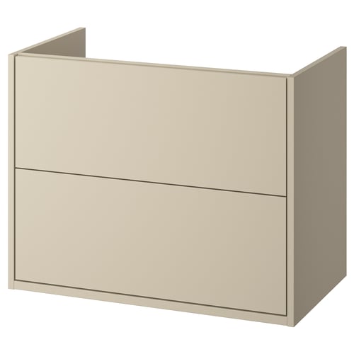 HAVBÄCK Penyokong sink dengan laci, kuning air, 80x48x63 cm