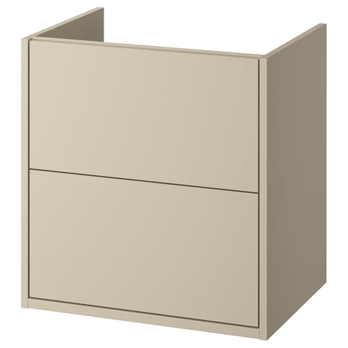 HAVBÄCK Penyokong sink dengan laci, kuning air, 60x48x63 cm