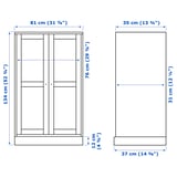 HAVSTA Kabinet pintu kaca dengan ketapak