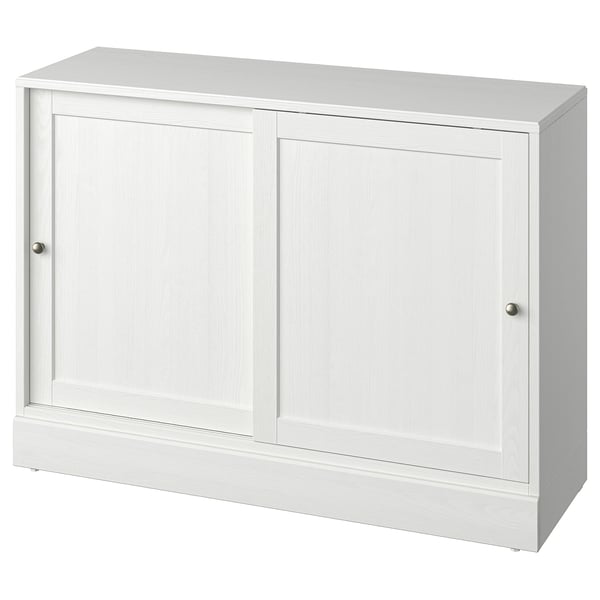 HAVSTA Unit asas bod tepi, putih, 121x47x89 cm