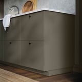HAVSTORP Sarung panel, coklat kuning air, 39x86 cm