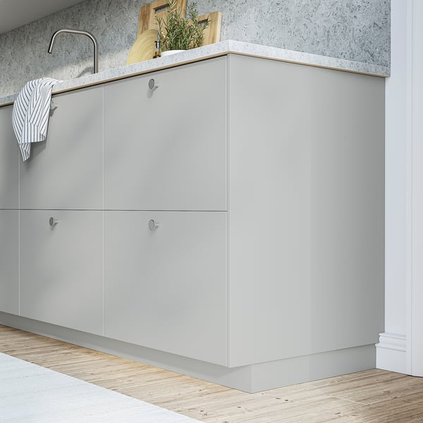 HAVSTORP Sarung panel, kelabu muda, 62x80 cm