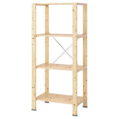 HEJNE 1 bahagian, dengan pelindung hujung/kayu lembut, 78x50x172 cm