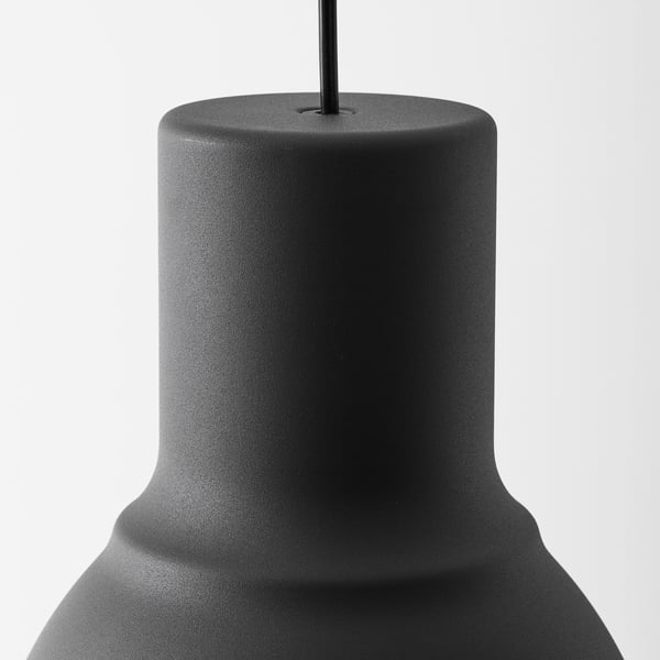 HEKTAR Lampu pendan, kelabu gelap, 22 cm