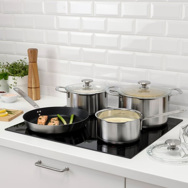 HEMKOMST Set memasak 7 unit, keluli tahan karat