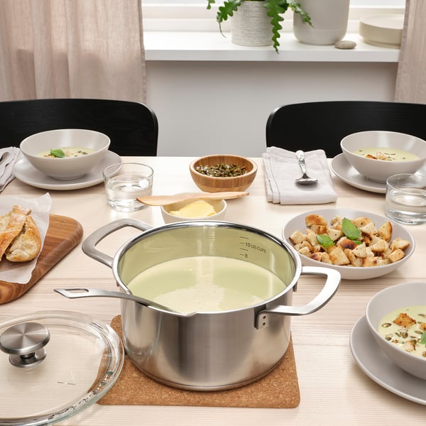 HEMKOMST Set memasak 7 unit, keluli tahan karat