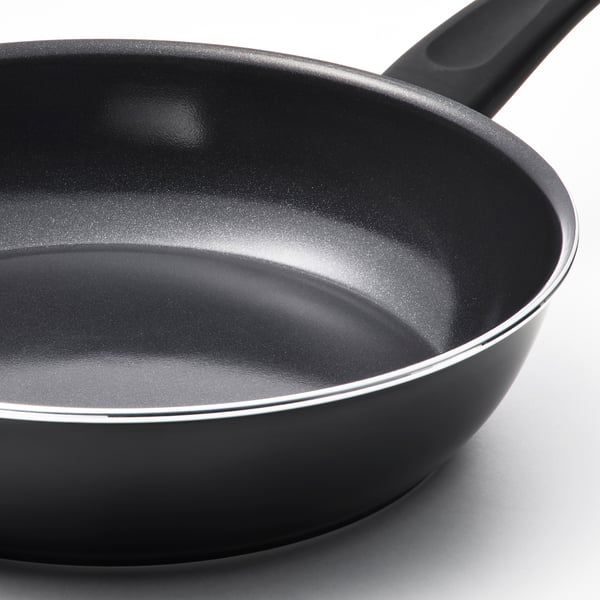 HEMLAGAD Kuali sauté dengan penutup, salutan tidak melekat hitam, 26 cm
