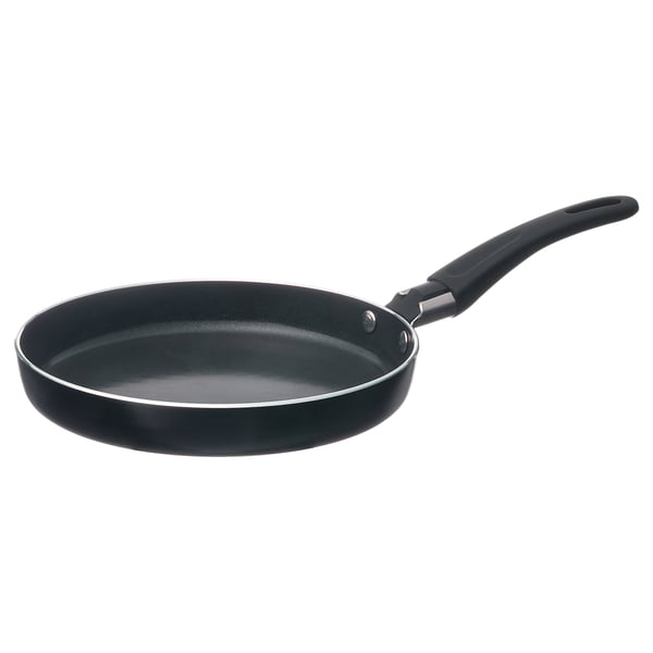 HEMLAGAD Kuali utk menggoreng, salutan tidak melekat hitam, 17 cm
