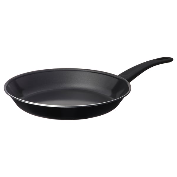 HEMLAGAD Kuali utk menggoreng, salutan tidak melekat hitam, 28 cm