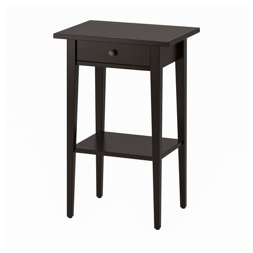 HEMNES Meja sisi katil hitam coklat 46x35 cm IKEA HEMNES Meja sisi katil hitam coklat 46x35 cm IKEA