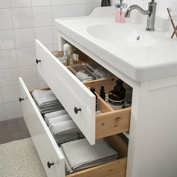 HEMNES / RÄTTVIKEN Set 5 unit perabot bilik mandi