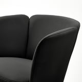 HERRÅKRA Kerusi berlengan, Skulsta hitam
