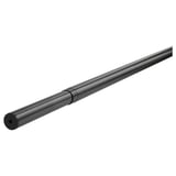 HUGAD Rod langsir, hitam, 120-210 cm