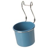 HULTARP Bekas, biru/bersadur nikel, 14x16 cm