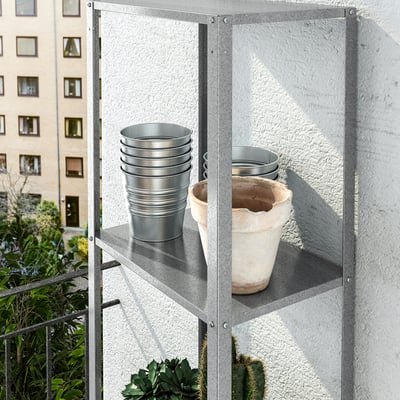 HYLLIS Unit rak, dalam/luar, 40x27x183 cm